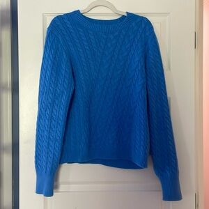 J.Crew Diagonal cable-knit sweater